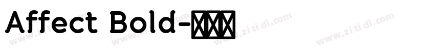 Affect Bold字体转换